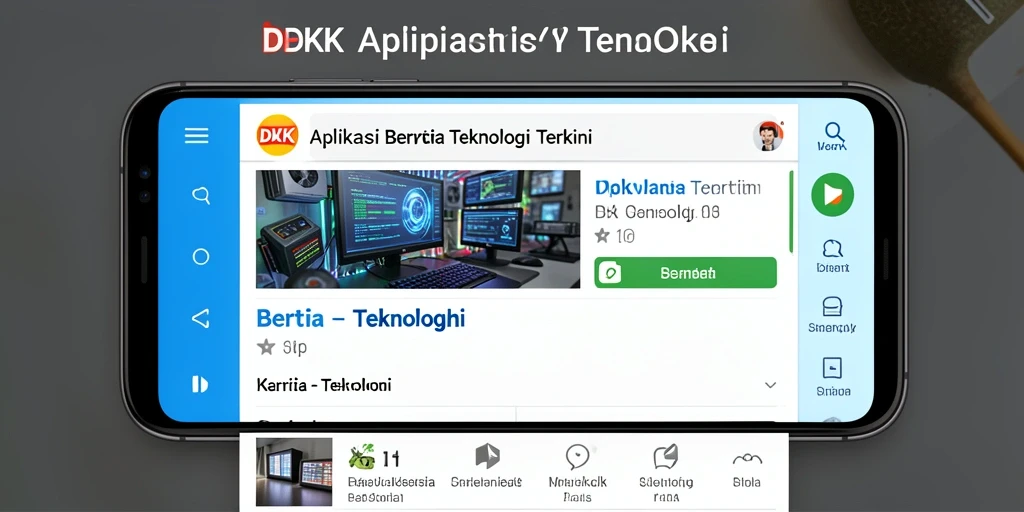 Tampilan utama DKK dengan berbagai berita teknologi terkini.