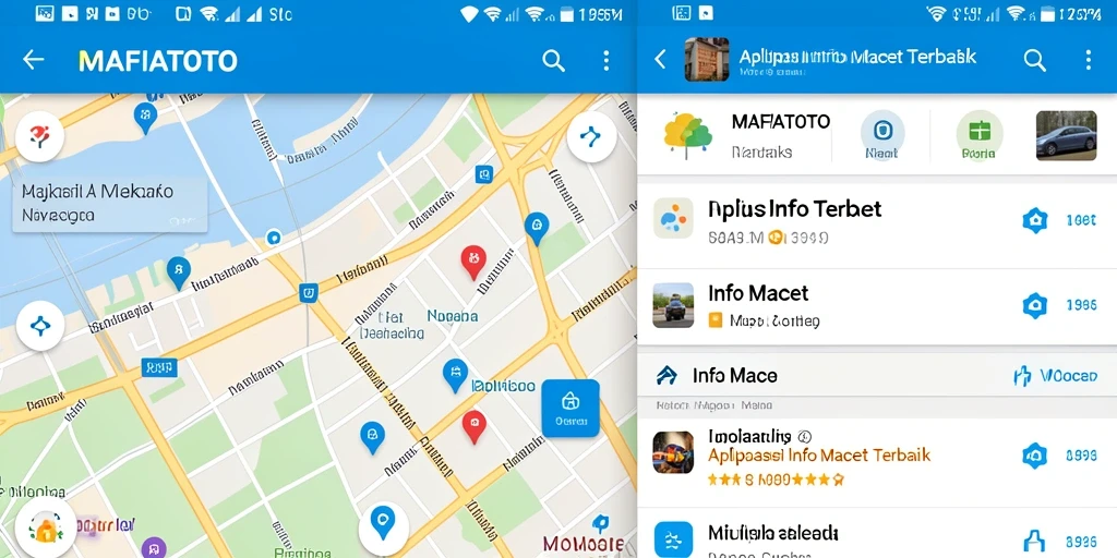 Antarmuka MAFIATOTO menampilkan peta info macet secara jelas.