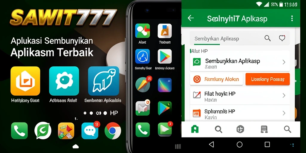 Tampilan utama aplikasi SAWIT777 untuk menyembunyikan aplikasi.