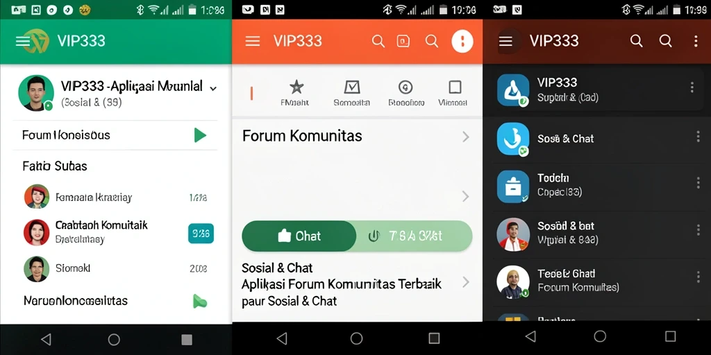 Antarmuka VIP333 yang menarik dan fungsional untuk Forum Komunitas.