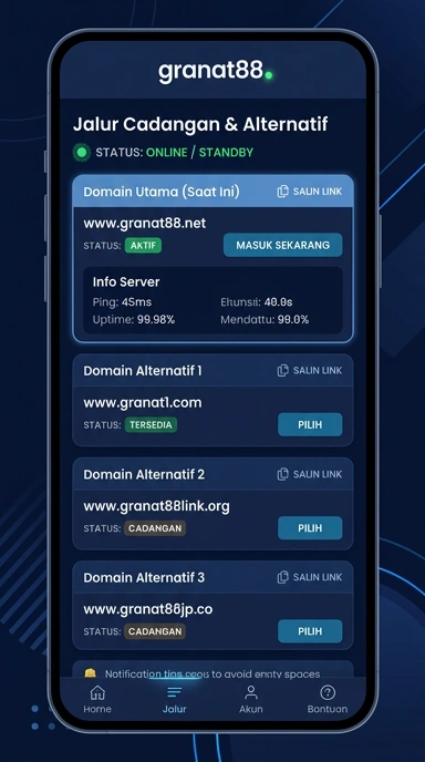 Temukan Link Alternatif granat88 untuk Android Anda